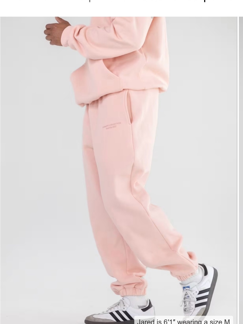 Comfrt Pastel Pink Sweatpants - Women's Track Joggers - Picture 2 of 8